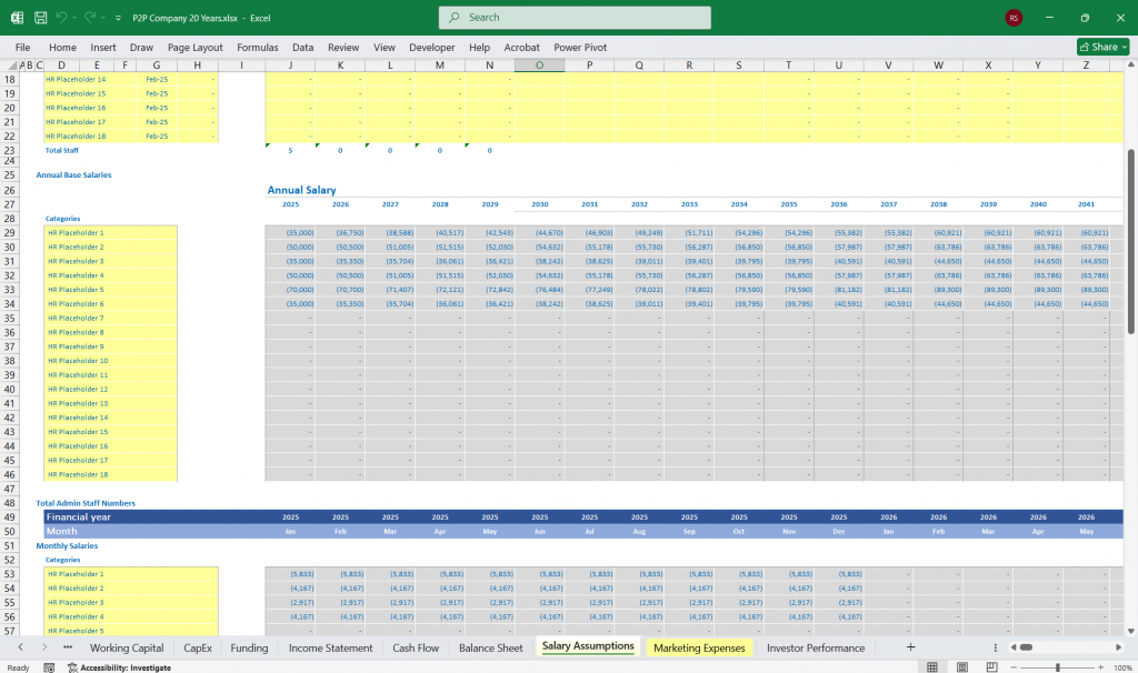 Peer-to-Peer Lending Financial Model