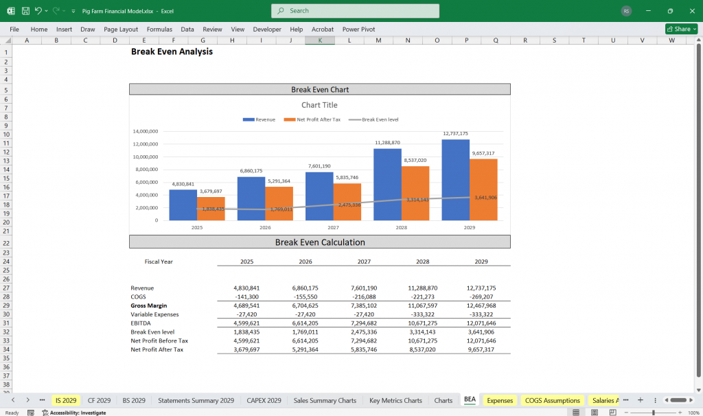 Pig Farm Finance Model