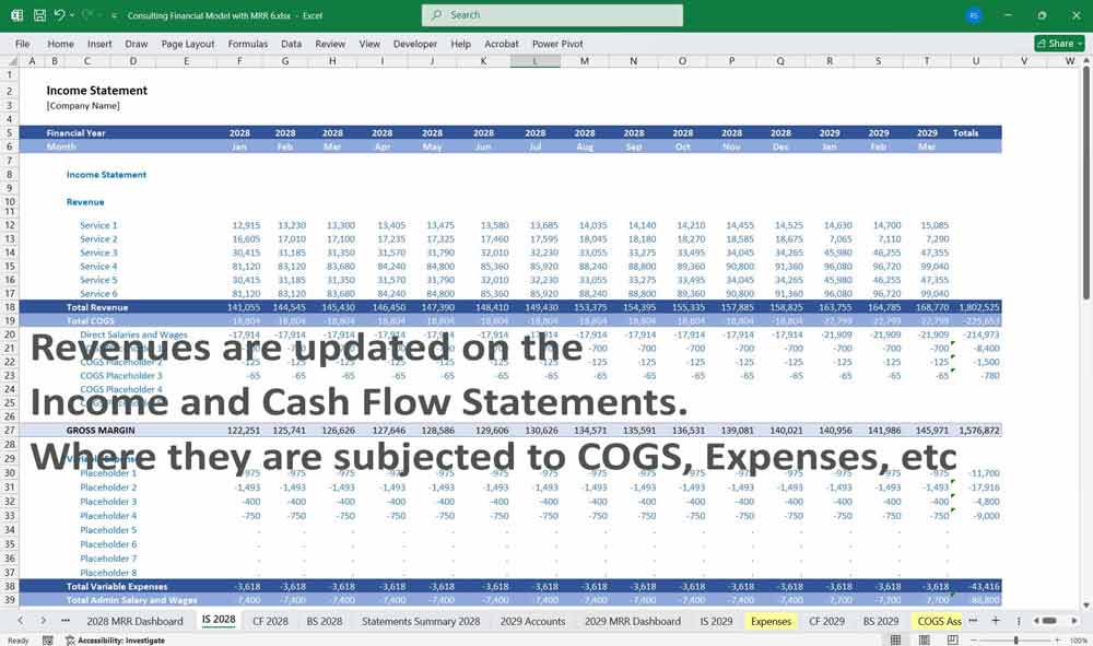 Consulting Firm Financial Model