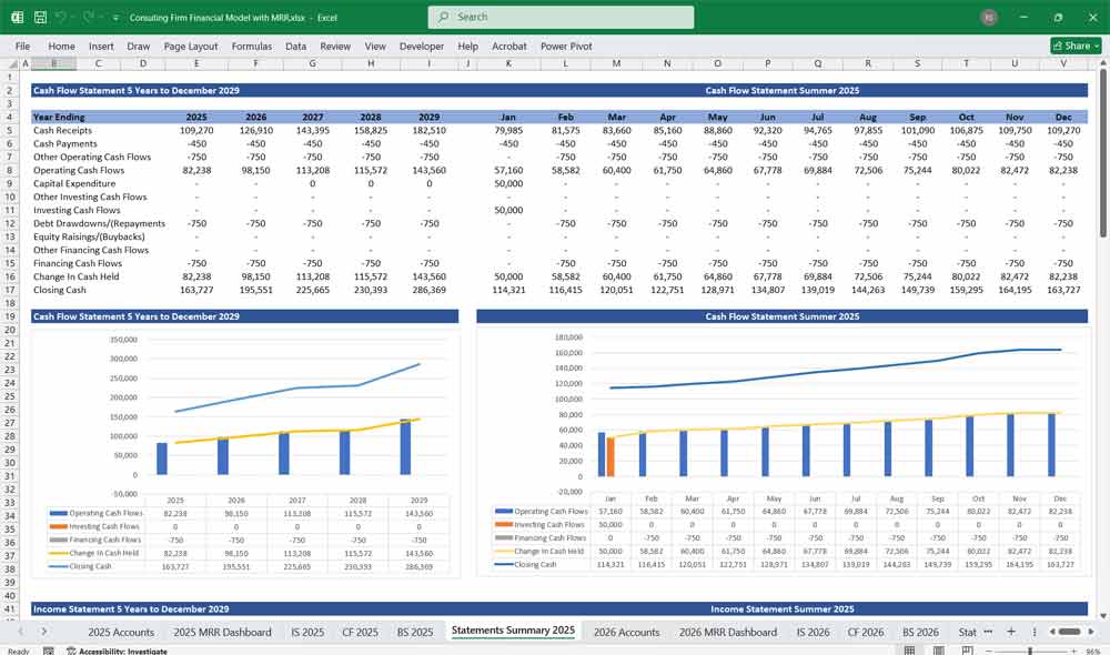 Consulting Firm Financial Model