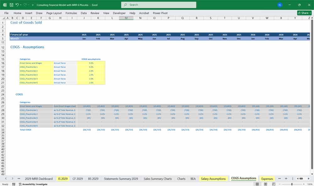 Consulting Firm Financial Model