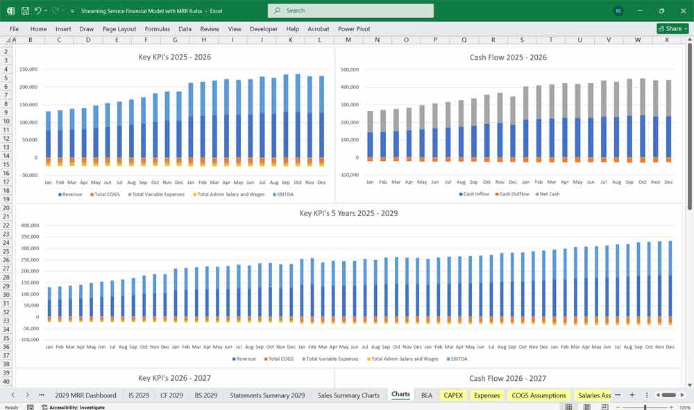 Streaming Service Financial Model