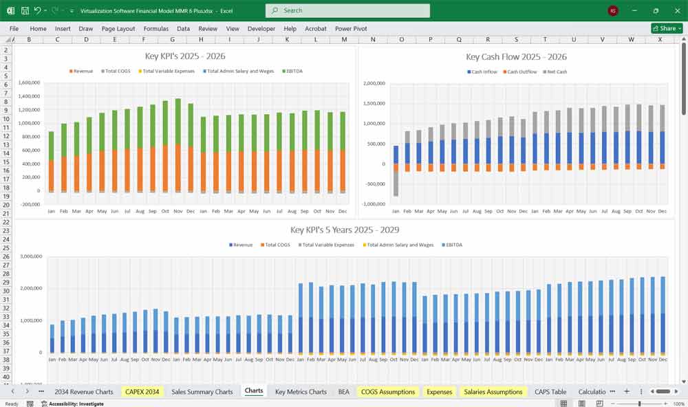 Virtualization Software Excel Template