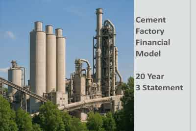 Financial Model Templates in Excel Cement Factory