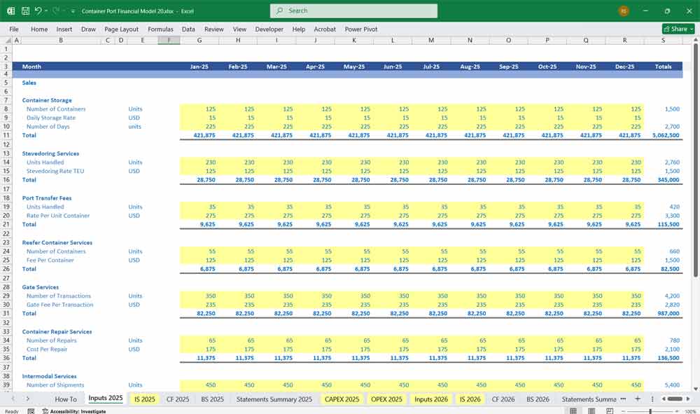 Financial Modeling User Guide