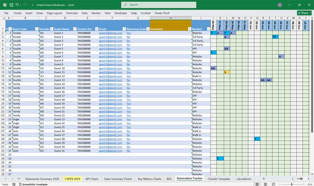 Hotel Reservation Template