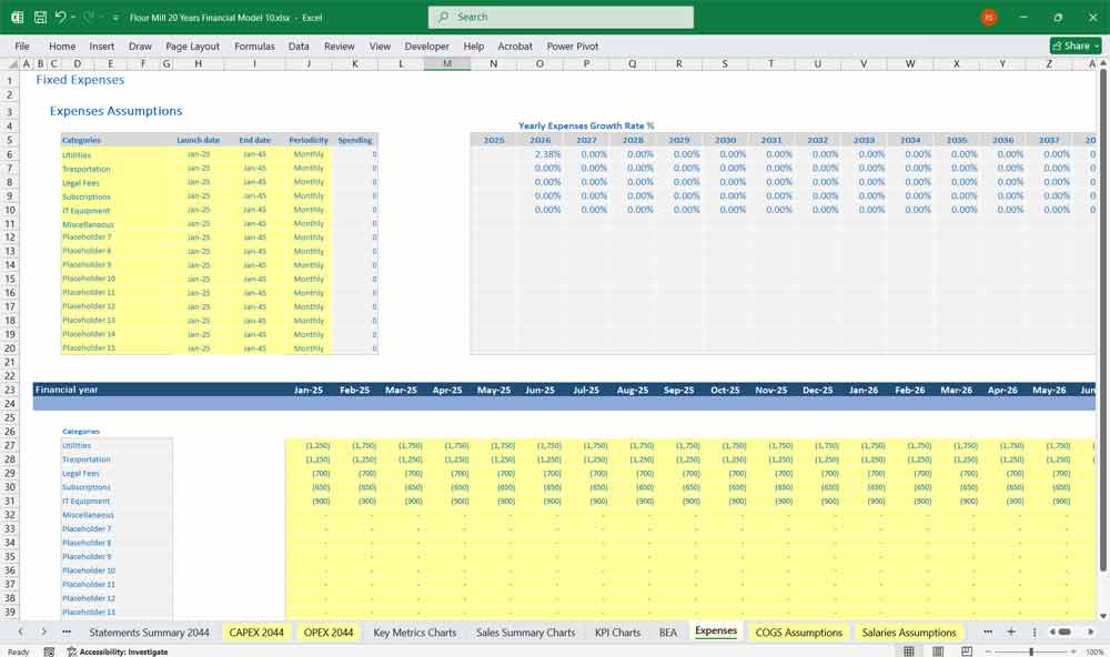 Flour Mill Financial Model