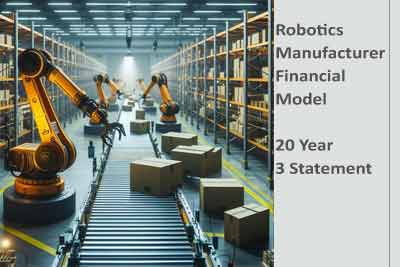 Robotics Manufacturer Financial Modeling Excel Templates