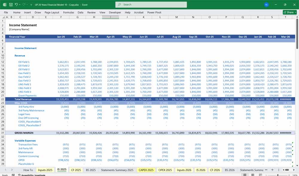 Oil & Gas Cost Models