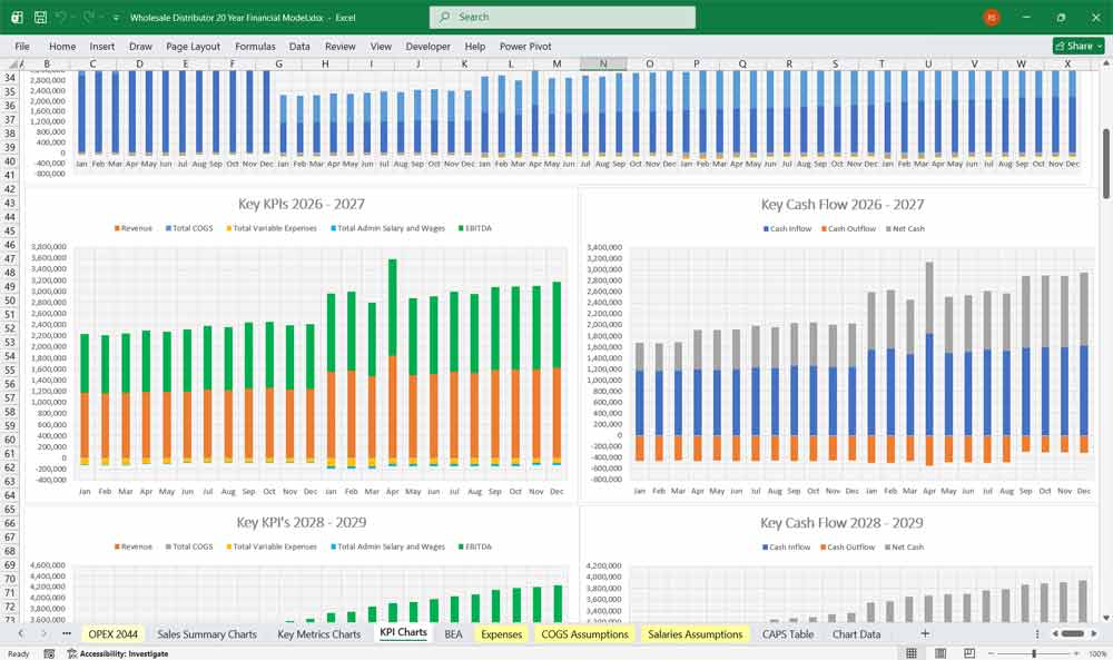 Wholesale Company Finance Model