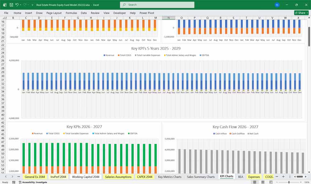 REPE Fund Financial Projection Model Template