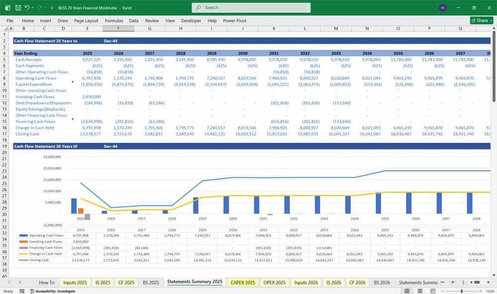 BESS Supplier xls Template