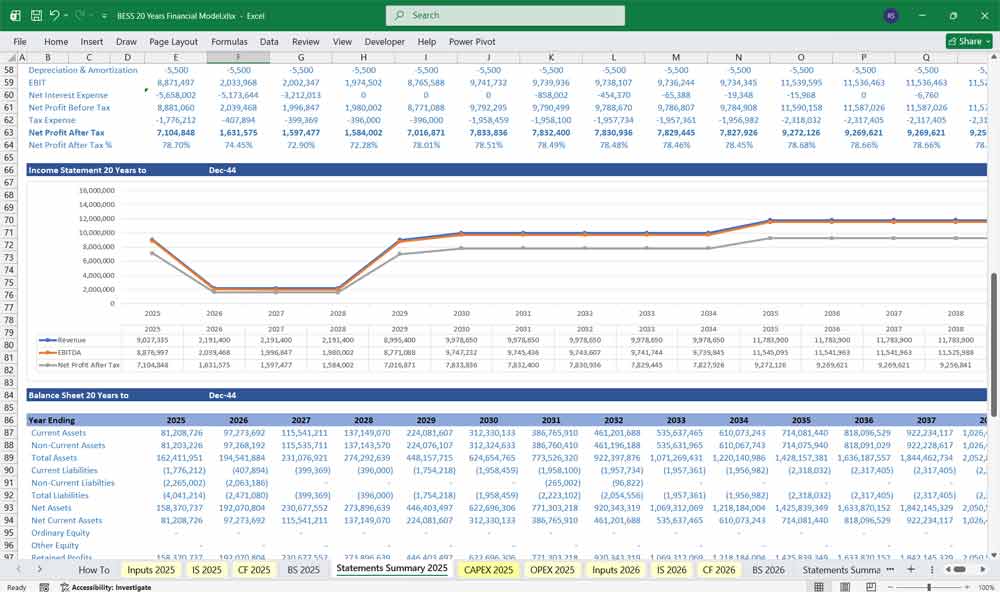 BESS Supplier xls Template
