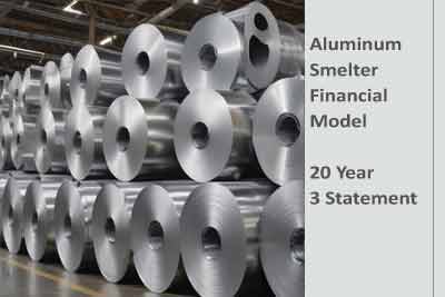 Aluminum Smelter, Discounted Cash Flow (DCF) Model Excel Download