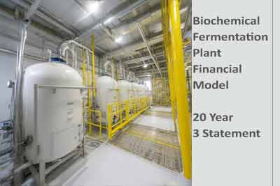 Biochemical Fermentation Plant Financial Model DCF Template