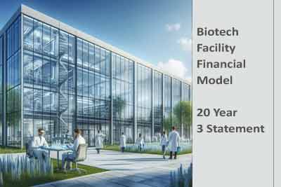 Biotech Company Discounted Cash Flow DCF Financial Model Download