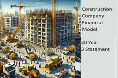 Construction Company DCF Model Template Download