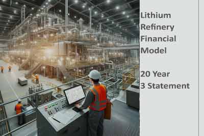 Lithium Refinery Discounted Cash Flow Model Template Download