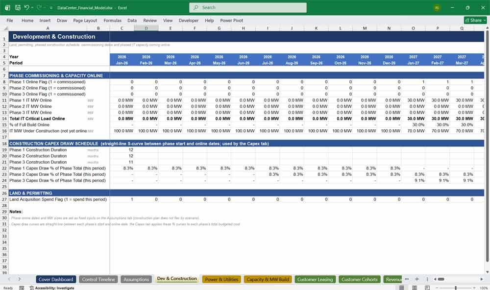 15 Year Data Centre Template